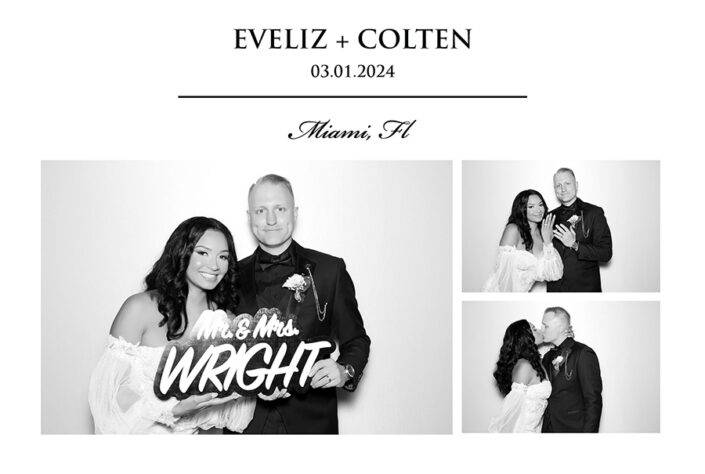 Black & White photo booth design