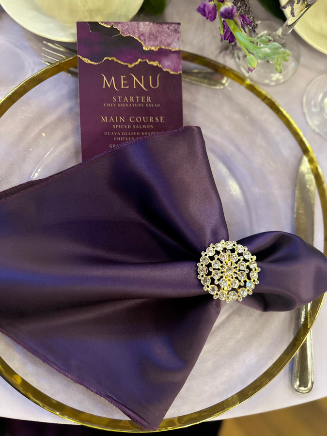 Table decor at Woman's Club of Coconut Grove