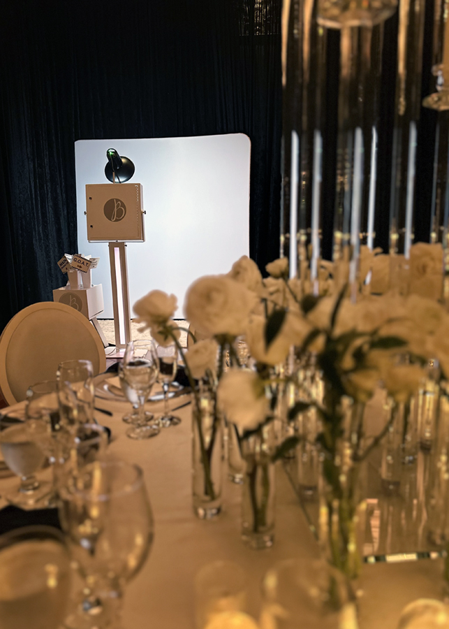 coral gables wedding Halo photo booth