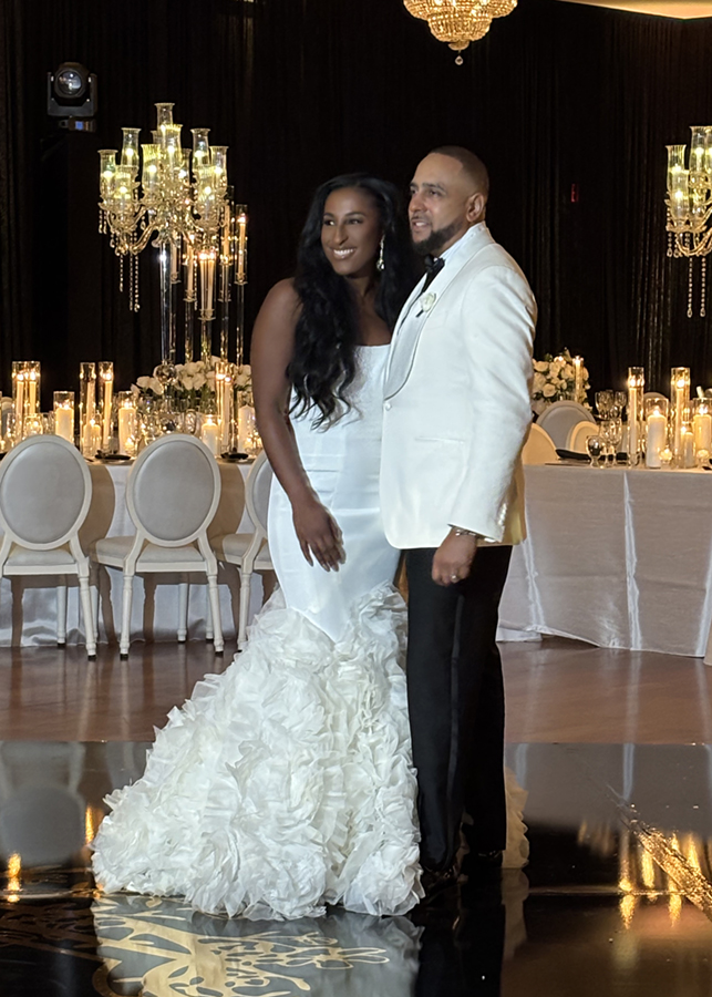 coral gables country club wedding couple