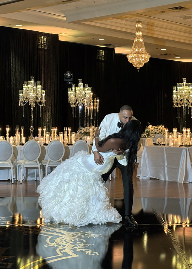 coral gables country club wedding couple