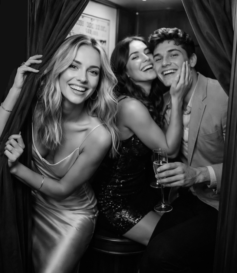 Vintage Enclosed Photo Booth in Miami