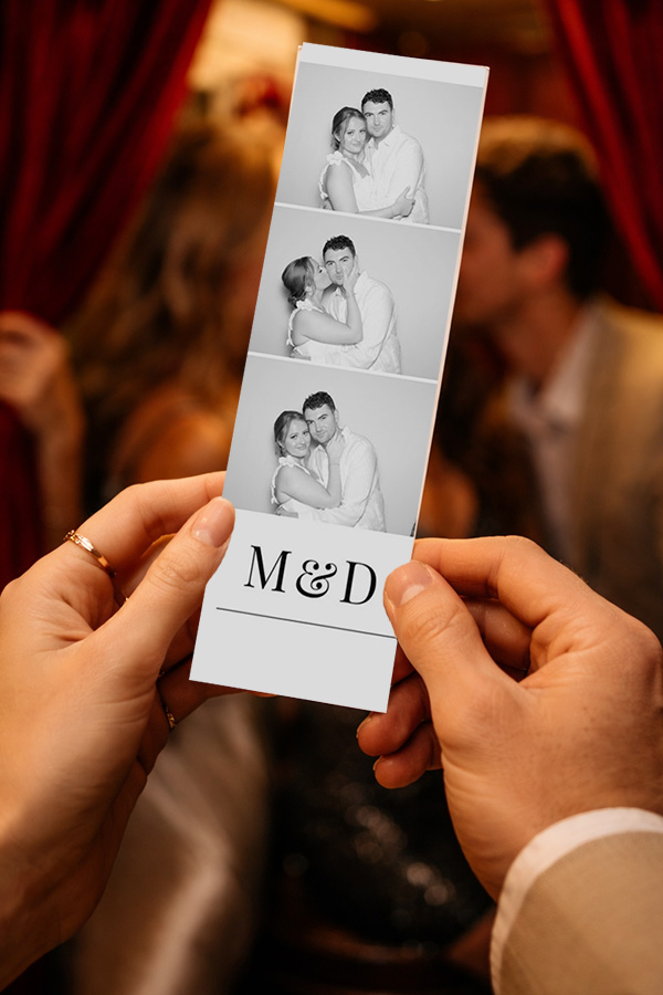 Enclosed photo Booth strip