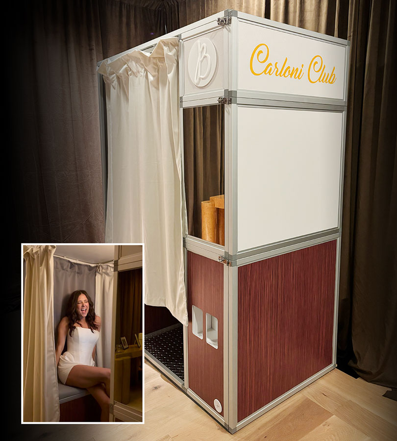Classic Vintage Enclosed Photo Booth in Miami Beach