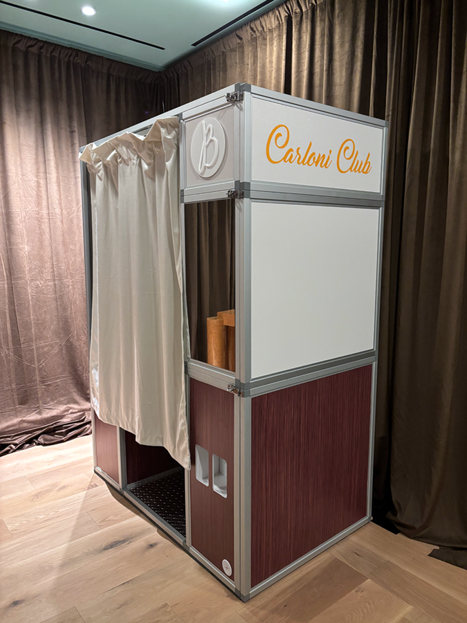 vintage enclosed photo booth