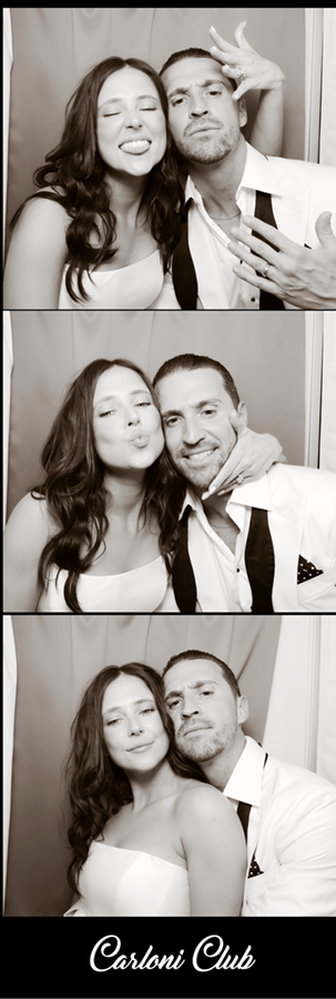 vintage enclosed photo booth photo strip