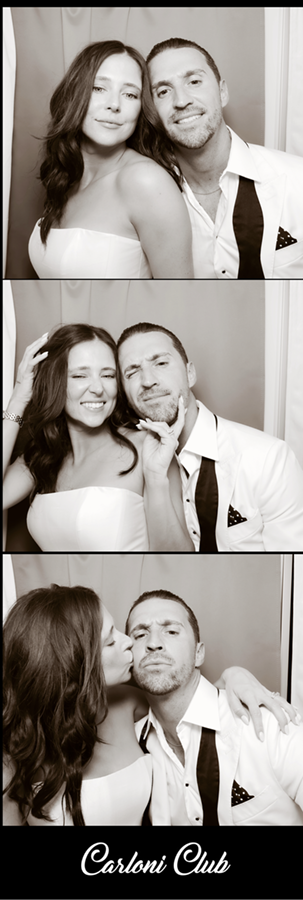 vintage enclosed photo booth photo strip