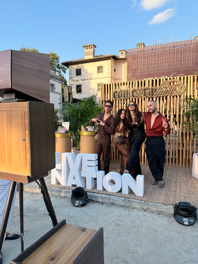 branded vintage photo booth behind the scenes