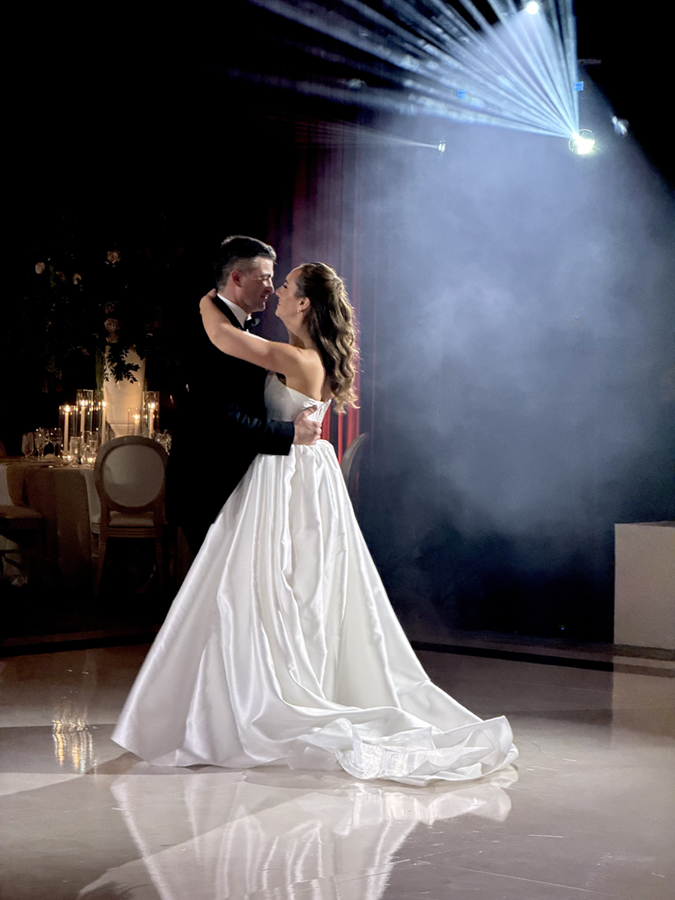 couple at ritz-carlton red wedding