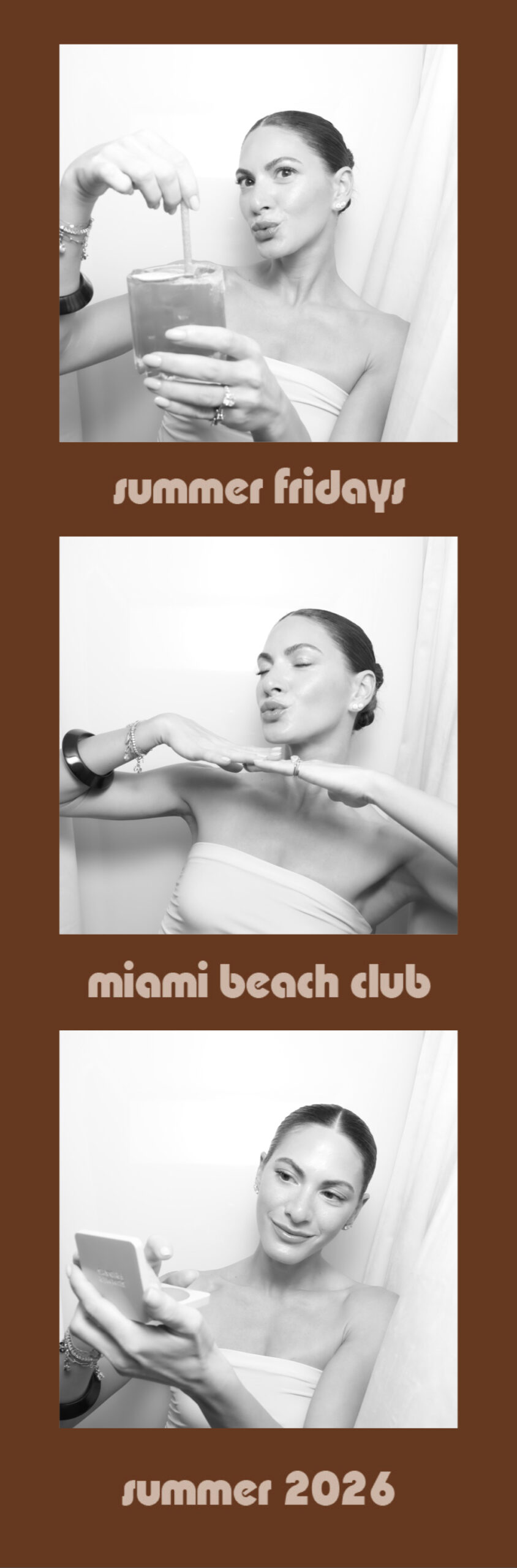 branded influencer photo booth picture