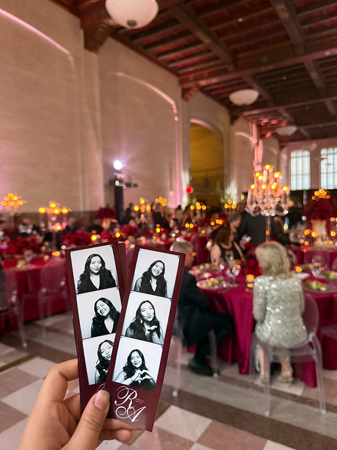 classic chic enclosed Photo Booth at the Alfred DuPont Building wedding