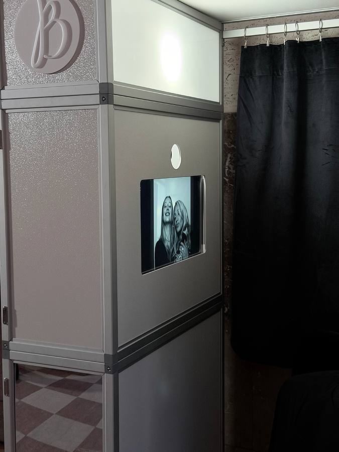 classic chic enclosed Photo Booth at the Alfred DuPont Building