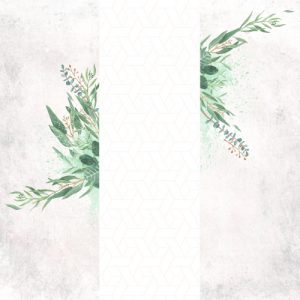 Artistic Photo Booth Backdrop with soft greens and textured background
