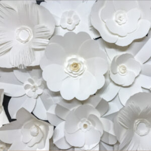 3d Flowers Photo Booth Backdrop